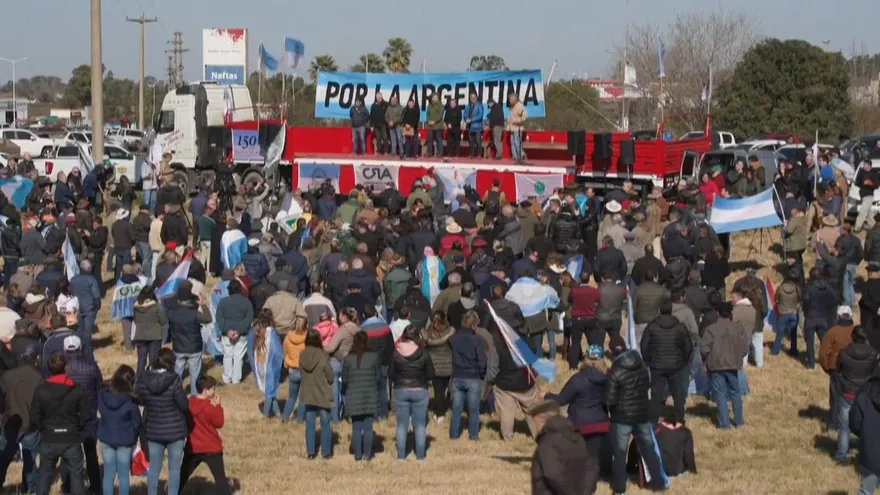 Principales productores agropecuarios de Argentina se manifestaron el miércoles.