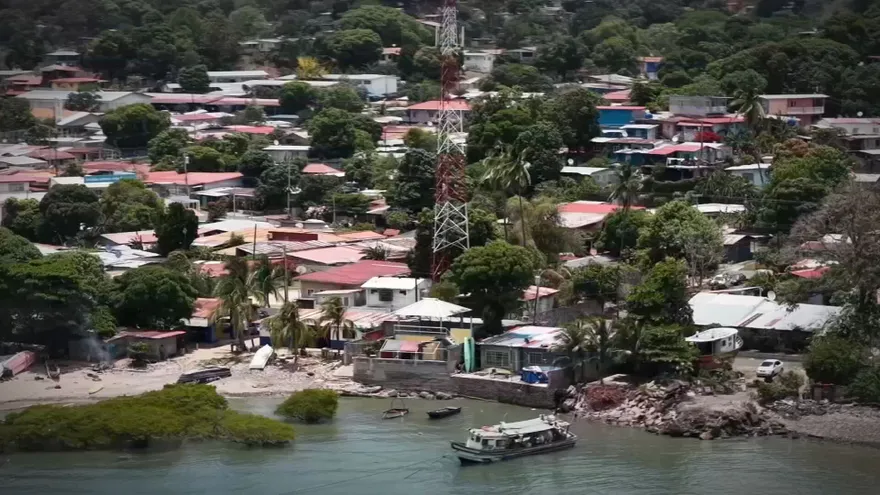 Vista del poblado en Veracruz, Panamá Oeste