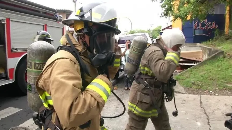 Simulacro de incendio en Carrasquilla