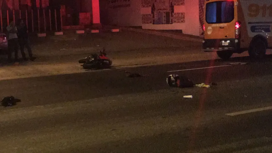 Escena del accidente.