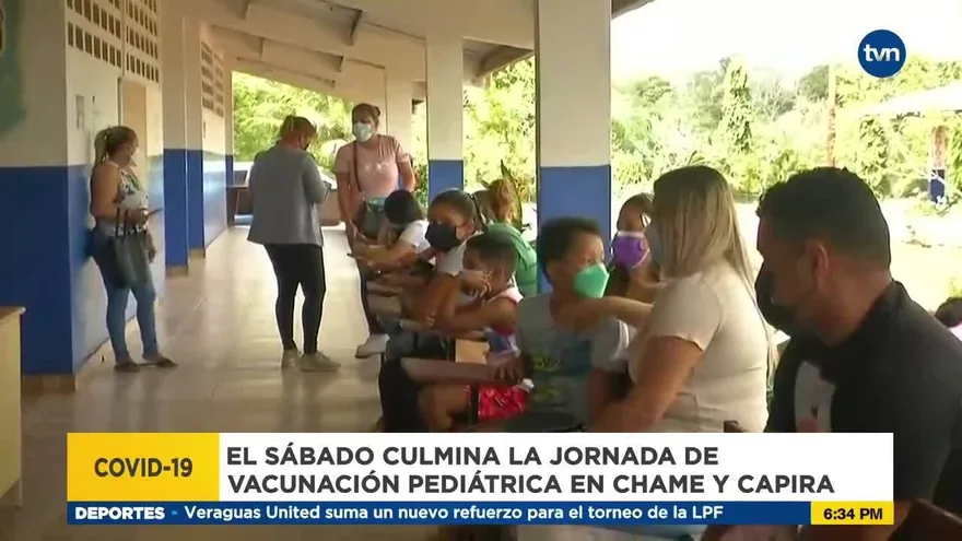 Vacunación pediátrica en Panamá Oeste hasta el sábado