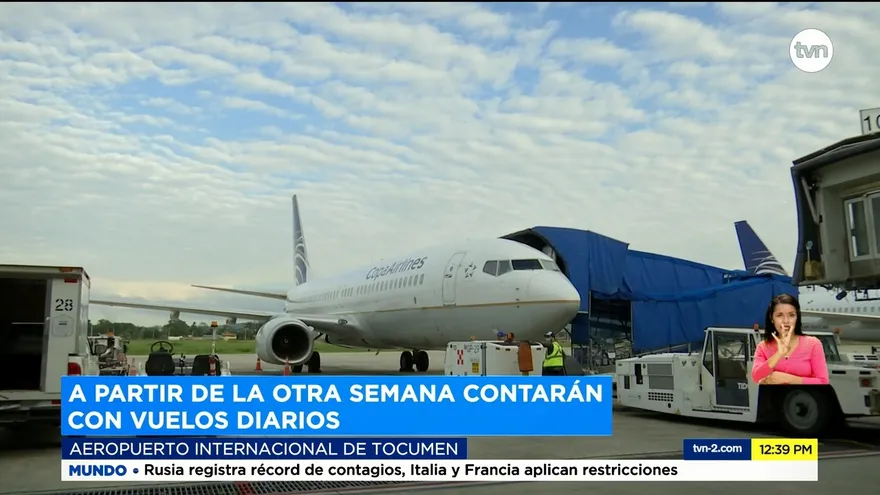 Sigue la entrada y salida de pasajeros del Aeropuerto de Tocumen