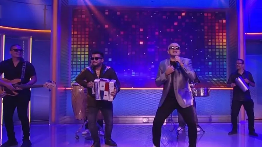 Jhonathan Chávez durante su presentación en la televisión en Miami