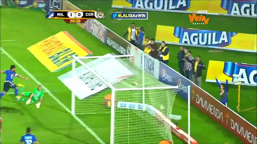 Así celebró Román Torres su partido 100 con Millonarios, con gol!!!