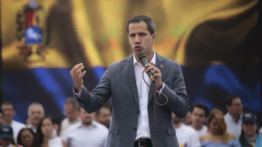 En la imagen, el presidente de la Asamblea Nacional de Venezuela, Juan Guaidó.