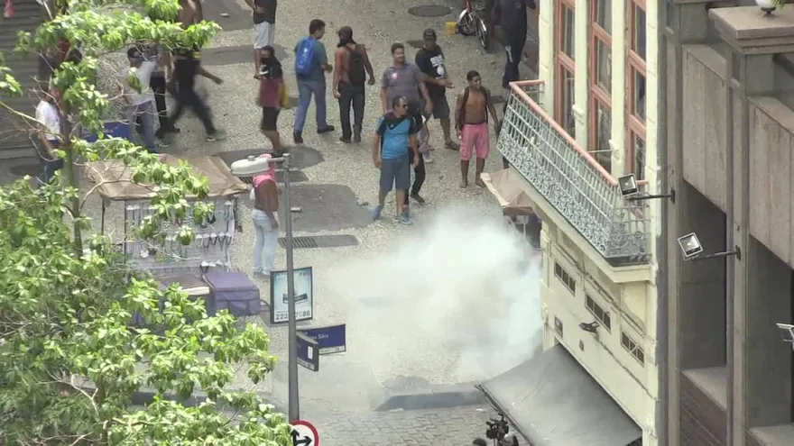 Violencia en protestas antiausteridad en Río de Janeiro