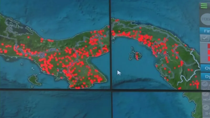 Aumentan incendios de masa vegetal en Panamá, de acuerdo con las autoridades.