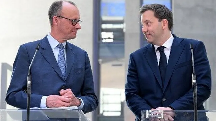 Friedrich Merz  y Lars Klingbeil.