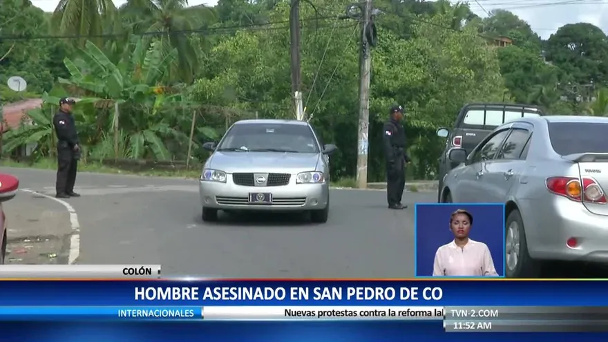 Un hombre asesinado en Colón