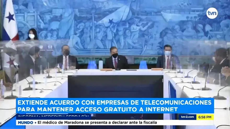 Cortizo suscribe acuerdo con telefónicas para la extensión de uso de banda ancha de internet