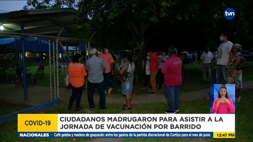 Personas se dan cita a vacunación por barrido en Veraguas
