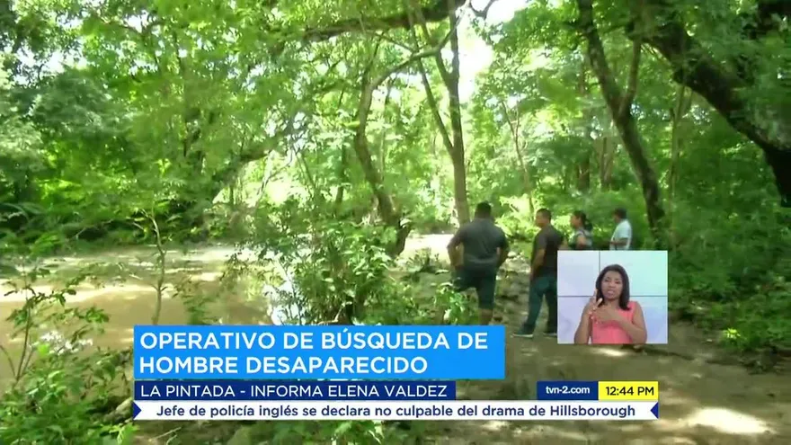 Sinaproc continúa búsqueda de hombre arrastrado por río en La Pintada