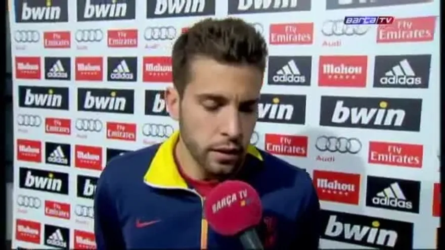 Jordi Alba: "Tenemos confianza para salir del mal momento"