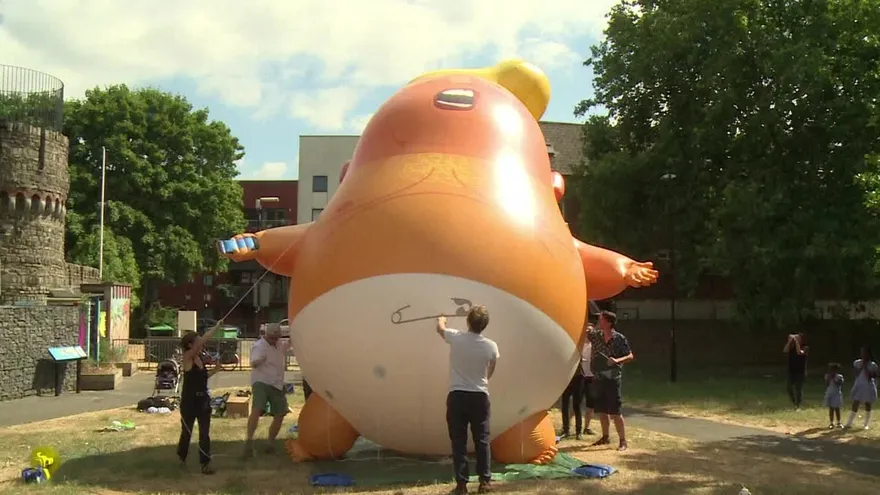 Un bebé Trump gigante sobrevolará Londres durante su visita