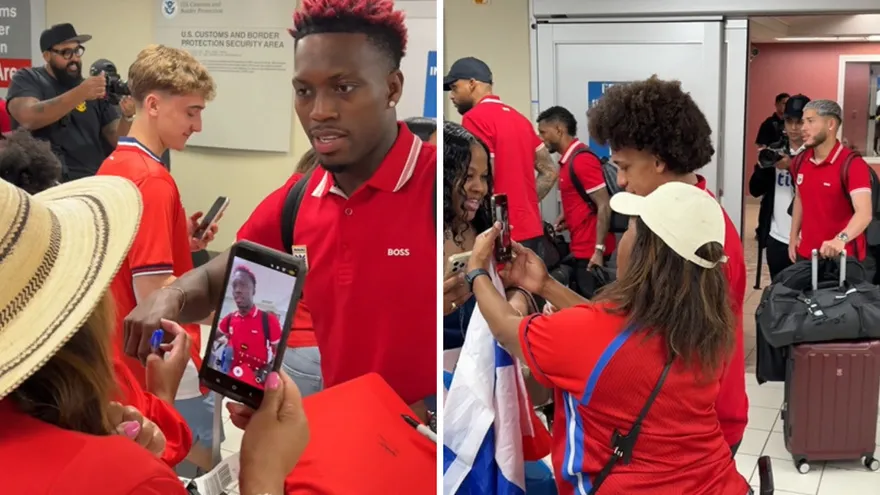 Momentos de la llegada de la Selección de Panamá a San Luis, Estados Unidos