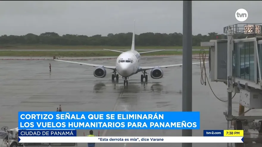 Cortizo señala que se eliminarán los vuelos humanitarios para panameños