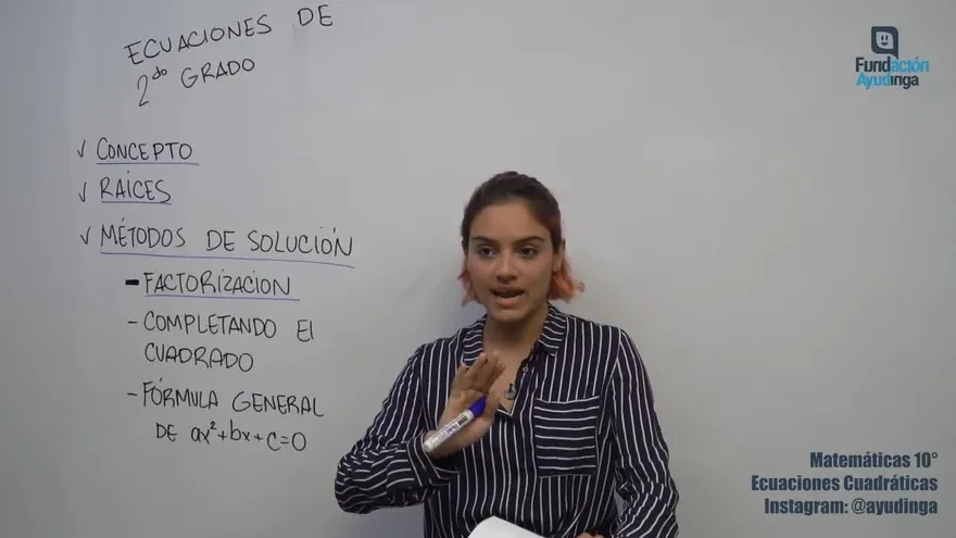 Ayudinga Matemáticas 10° - Ecuaciones Cuadráticas- Completando el Cuadrado 8 de abril de 2020