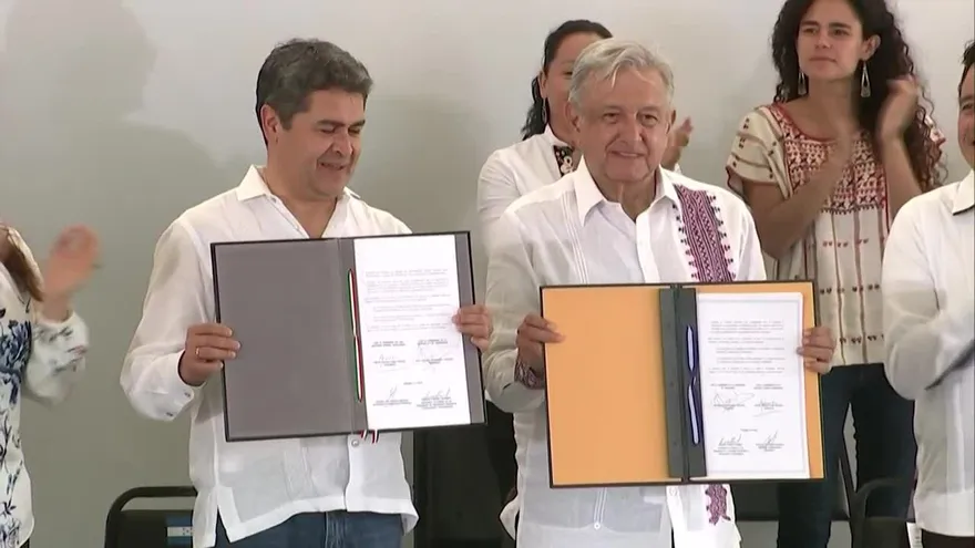 México y Honduras firman programa de desarrollo para desalentar migración