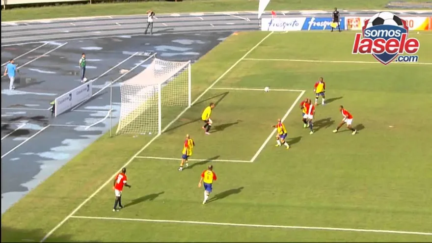 A disfrutar del partido de leyendas de Panamá 3 Colombia 2