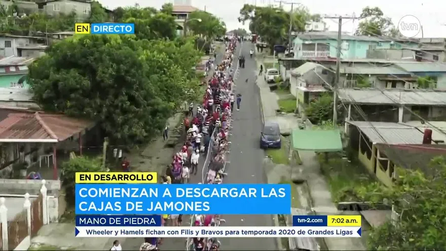 Venta de jamones del IMA en Mano de Piedra