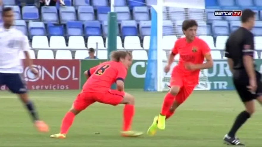 Alen Halilovic' en su debut con el FC Barcelona