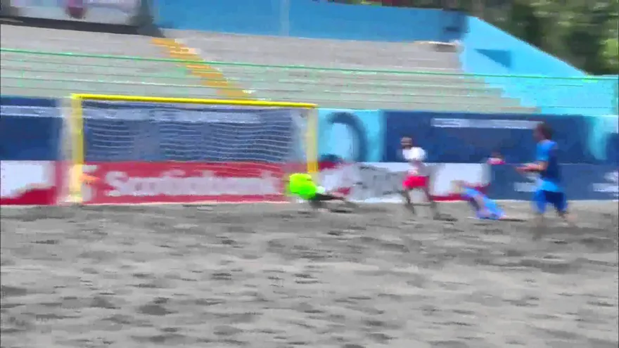 La sele de fútbol playa consiguió su primera victoria del Premundial