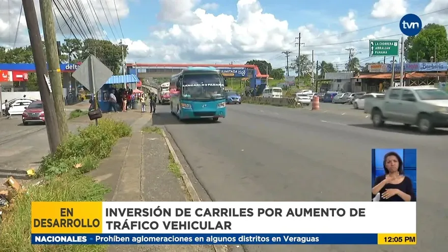 Autoridades del tránsito inician operativo de inversión de carriles