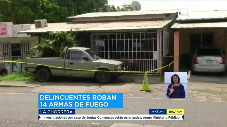Delincuentes roban armas a agente de seguridad