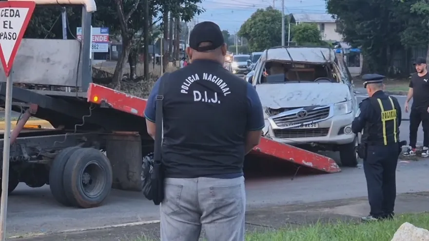 Imagen de una accidente tránsito en Chiriquí.