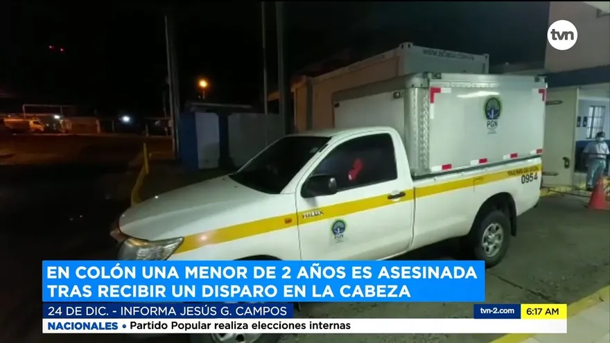 Menor de dos años muere en balacera en Colón