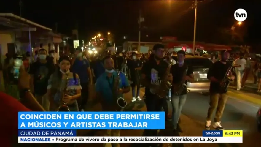 Las Tablas, epicentro de las protestas de músicos y artistas