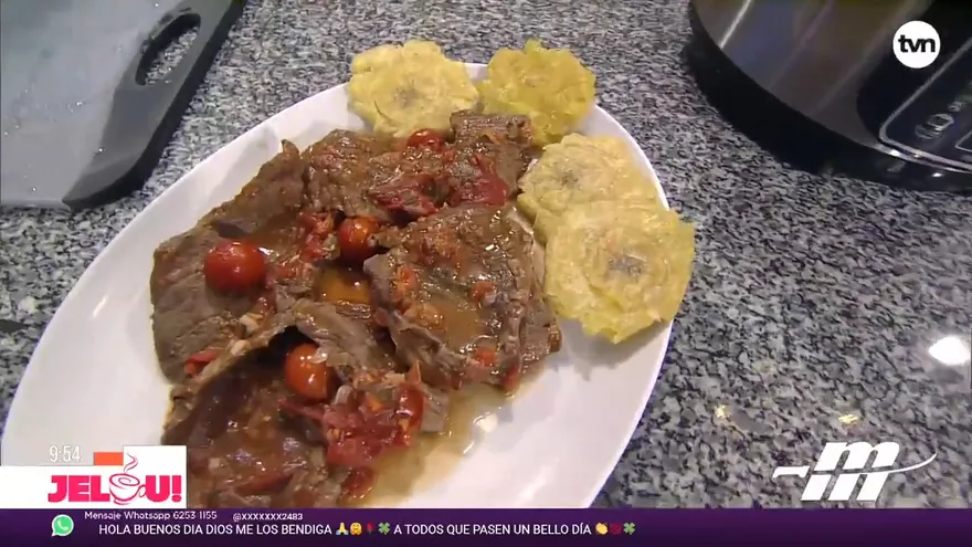 Receta: Carne guisada con patacones (final)