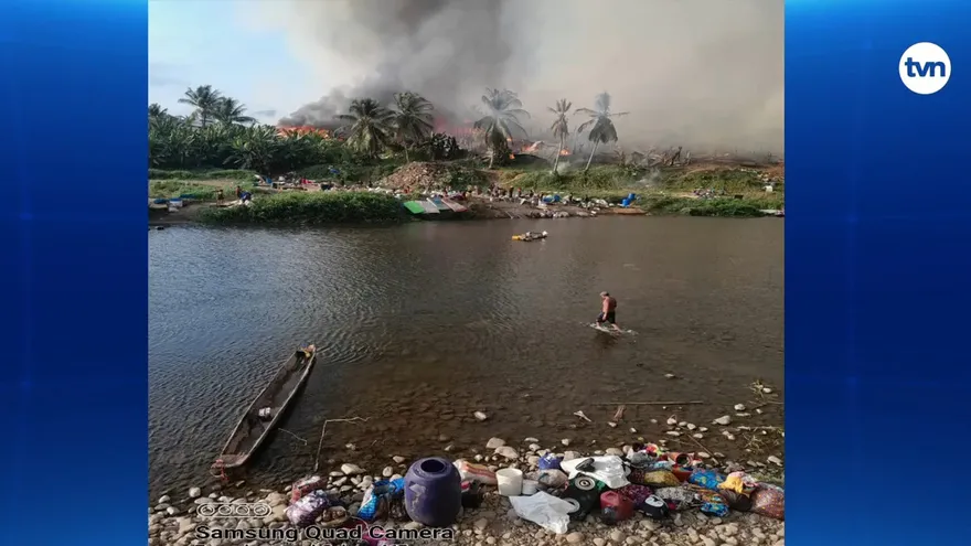 Reportan incendio en la comarca Guna de Wargandí
