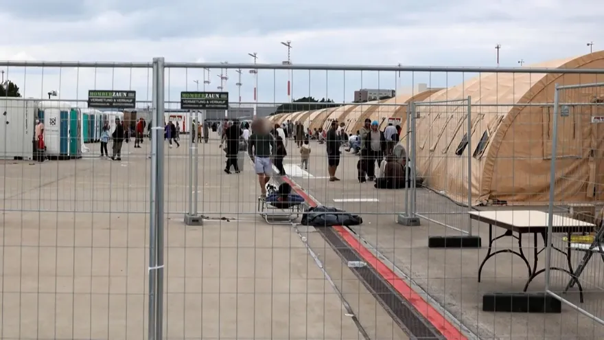 Una base estadounidense en Alemania convertida en campo de refugiados afganos