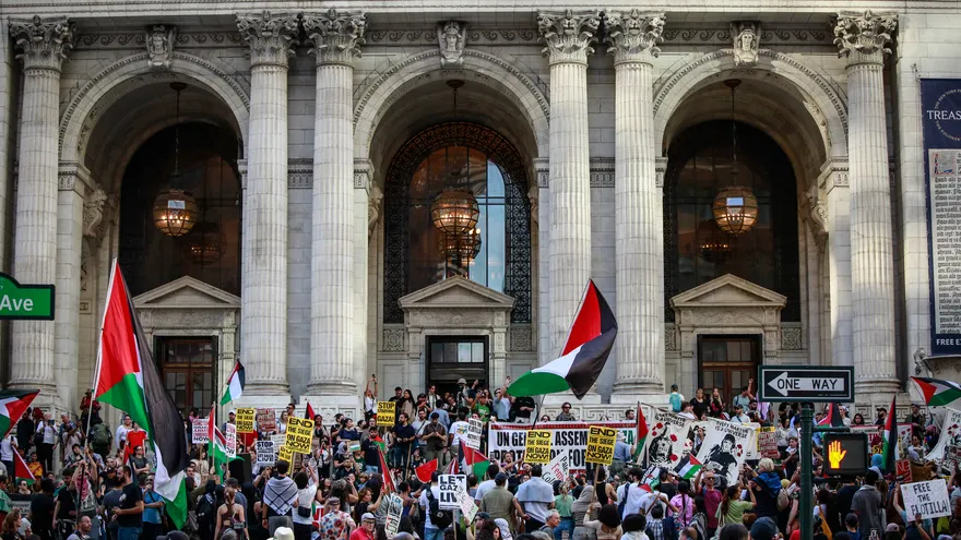 Cientos de europeos se movilizaron en marchas multitudinarias en apoyo a Palestina