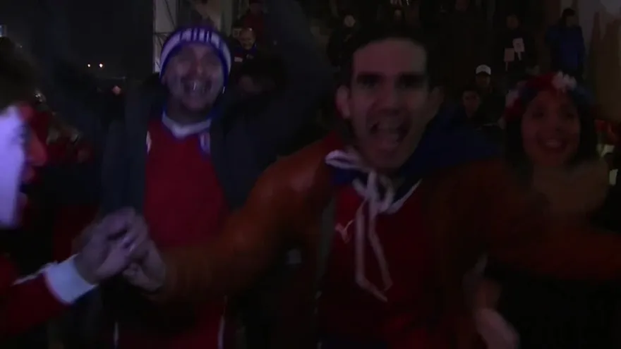 Chile celebra su paso a semifinales