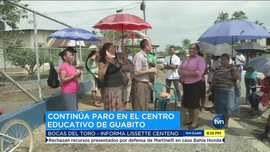 Sigue el paro en el colegio secundario de Guabito