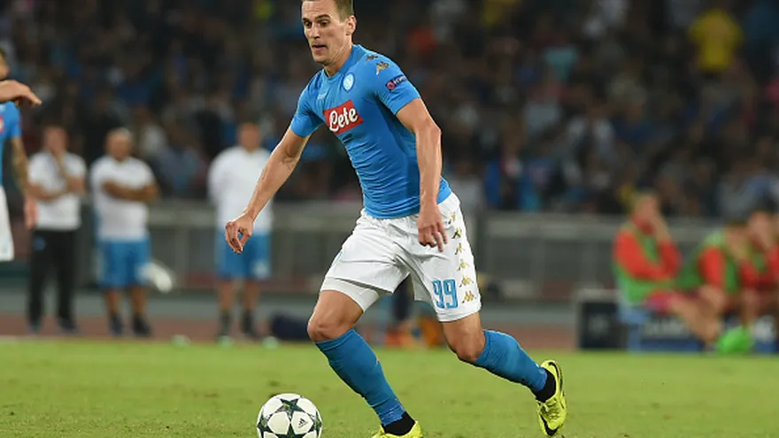 Delantero polaco Arkadiusz Milik