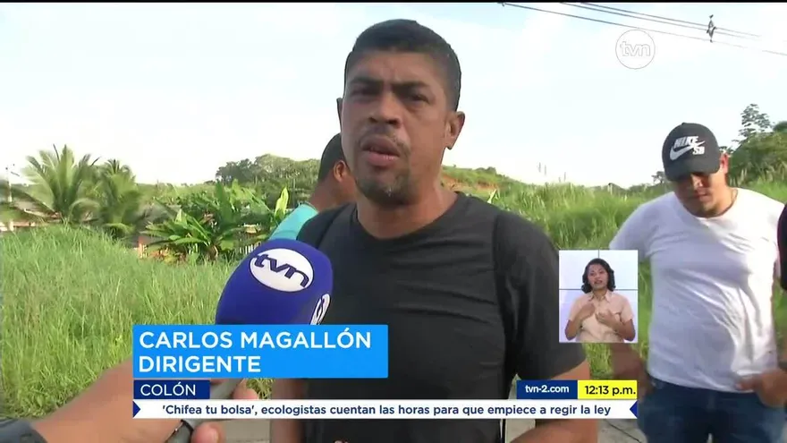 Desempleados protestan en Colón