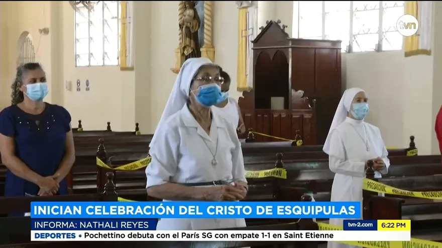 Por restricciones, pocos devotos en celebración del Cristo de Esquipulas