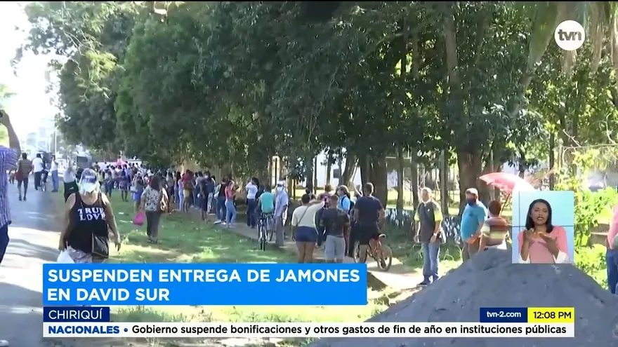 Cancelan entrega de jamones en Chiriquí