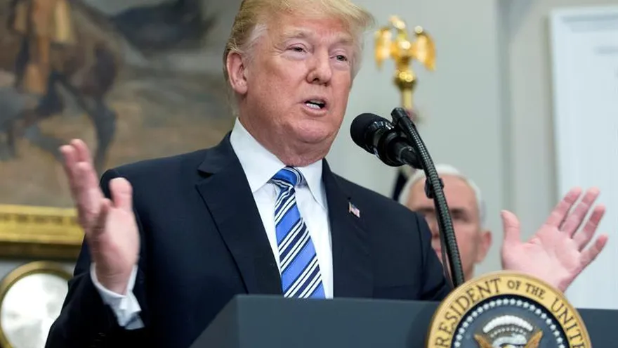 Donald J. Trump, presidente estadounidense.