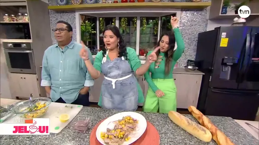 Receta: Chuleta asada con ensalada de mango