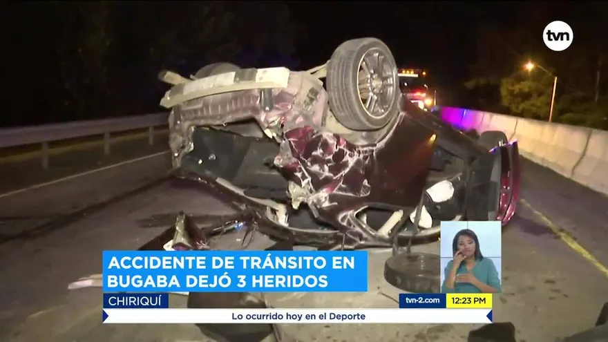 Tres heridos en accidente de tránsito en Chiriquí