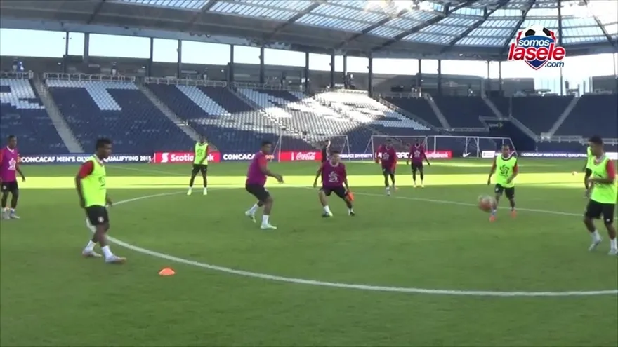 Vistas del reconocimiento de cancha de la Sele Preolímpica