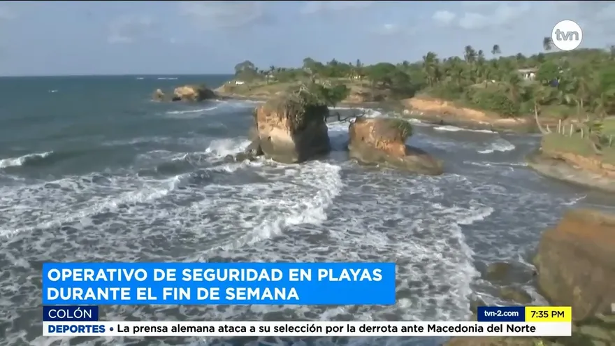 Todo listo para los operativos en las playas de Colón