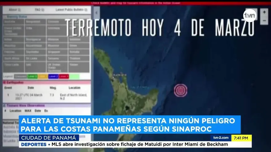 Especialistas explican protocolos por alerta en tsunami