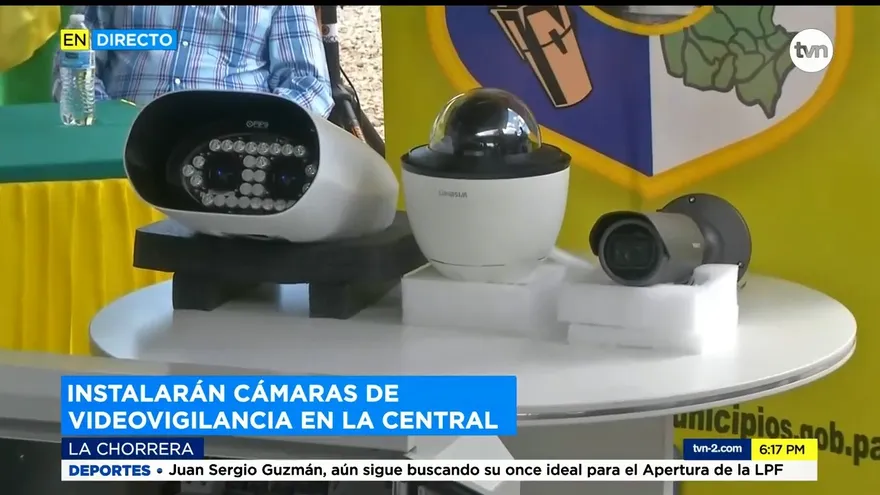 Instalan cámaras de videovigilancia en La Chorrera