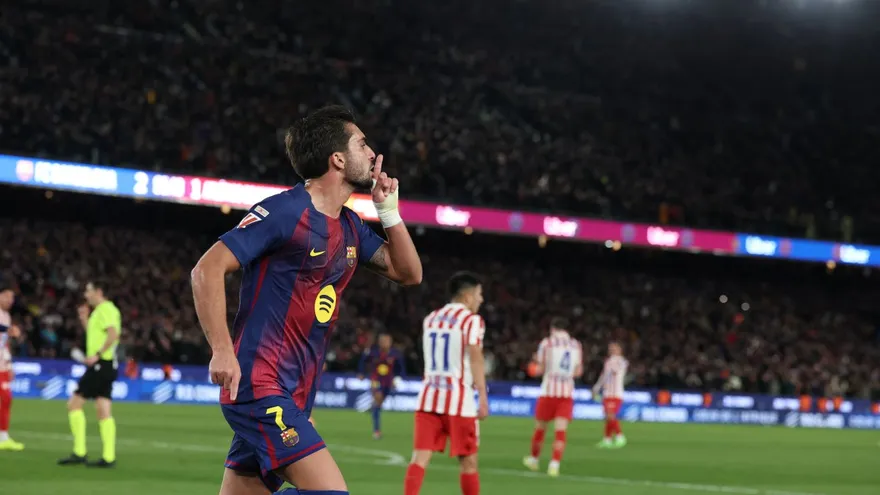 Ferran Torres anotó en el triunfo del Barcelona sobre Atlético Madrid