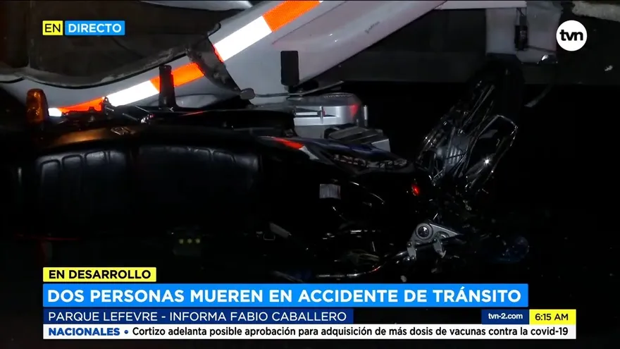 Dos personas mueren tras accidente de tránsito en la Vía José Agustín Arango